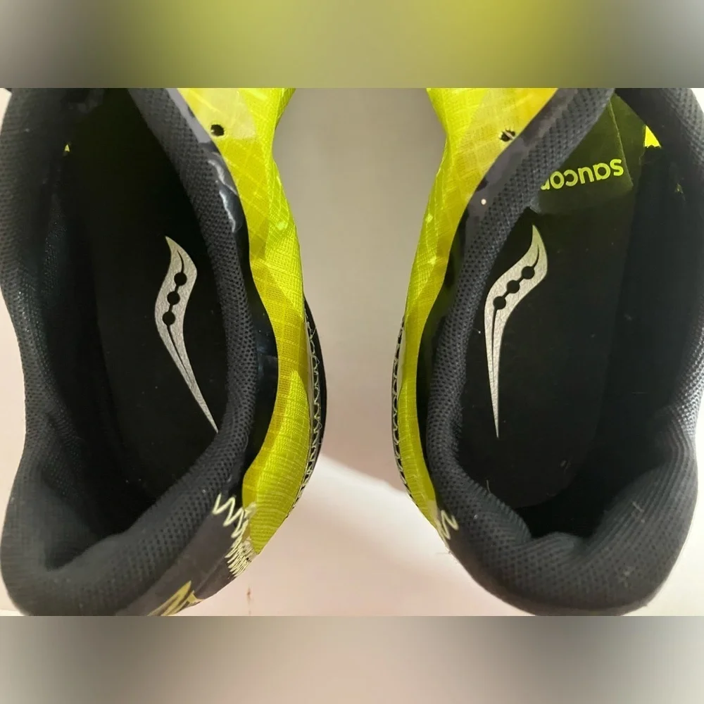 Saucony Men’s Shay XC3 Spike Running Shoe/Cleats, Size 11.5, Neon Green/Black